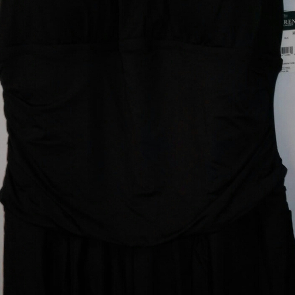 Ralph Lauren Black 1-piece Halter Swimsuit Plus - Picture 3 of 9
